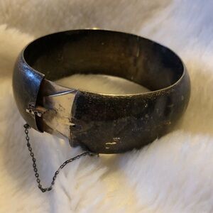 Vintage STERLING SILVER hinged Bracelet from Thailand